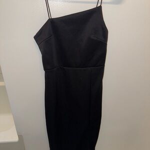 Black One-Shoulder Dress